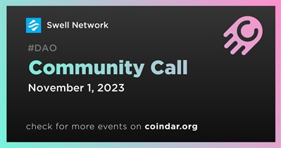 Swell Network to Host Community Call on November 1st