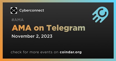 Cyberconnect to Hold AMA on Telegram on November 2nd