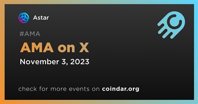 Astar to Hold AMA on X on November 3rd