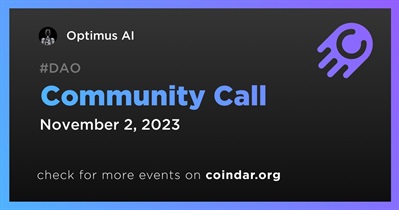 Optimus AI to Host Community Call on November 2nd