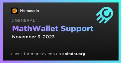 Memecoin to Be Supported on MathWallet From November 3rd
