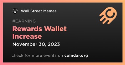 Wall Street Memes to Increase Wallet Rewards on November 30th