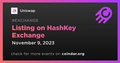 Uniswap to Be Listed on HashKey on November 9th