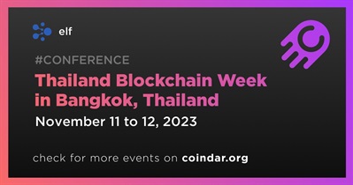 Elf to Participate in Thailand Blockchain Week in Bangkok on November 11th