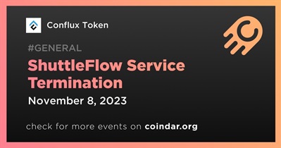 Conflux Token to Cease ShuttleFlow Operations on November 8th