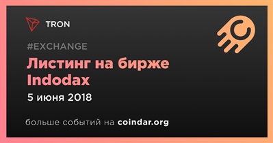 Листинг на бирже Indodax