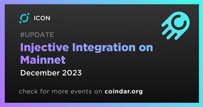 ICON to Integrate Injective Mainnet in December