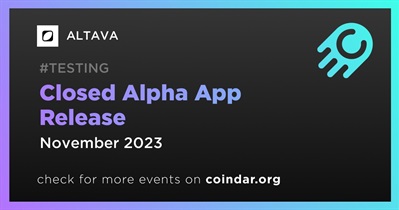 ALTAVA to Release Closed Alpha App in November