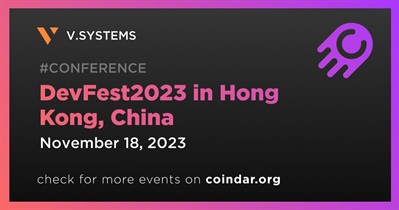 V.SYSTEMS to Participate in DevFest2023 in Hong Kong on November 18th