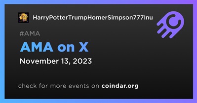 HarryPotterTrumpHomerSimpson777Inu to Hold AMA on X on November 13th