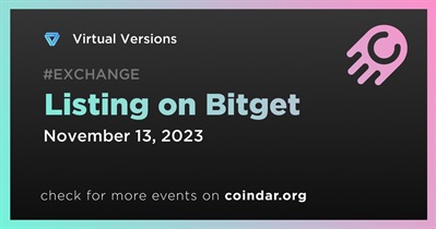 Virtual Versions to Be Listed on Bitget on November 13th