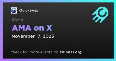 Quickswap to Hold AMA on X on November 17th