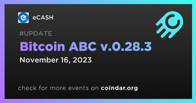 eCASH to Release Bitcoin ABC v.0.28.3