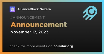 AllianceBlock Nexera to Make Announcement on November 17th