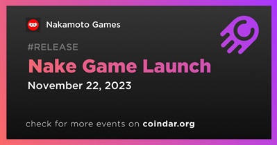 Nakamoto Games to Release Nake Game on November 22nd
