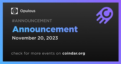 Opulous to Make Announcement on November 20th