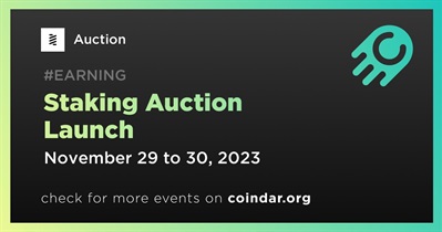 Auction to Launch Staking in Q4