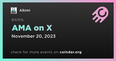 Alkimi to Hold AMA on X on November 20th