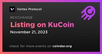 Vertex Protocol to Be Listed on KuCoin on November 21st