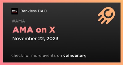 Bankless DAO to Hold AMA on X on November 22nd