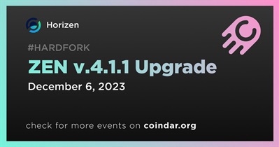 Horizen to Upgrade ZEN v.4.1.1
