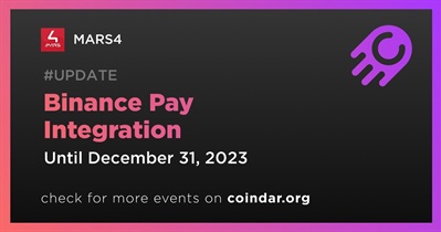MARS4 to Integrate Binance Pay in Q4