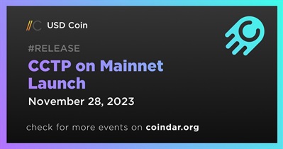 USD Coin to Launch CCTP on Mainnet on November 28th