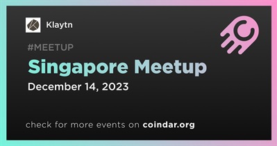 Klaytn to Host Meetup in Singapore on December 14th