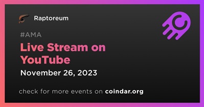 Raptoreum to Hold Live Stream on YouTube on November 26th