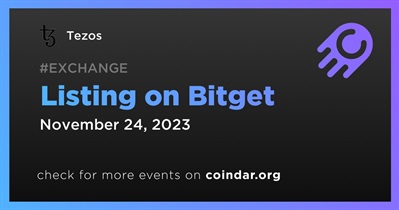 Tezos to Be Listed on Bitget on November 24th