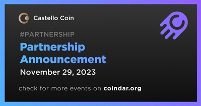 Castello Coin to Reveal Partnership on November 29th