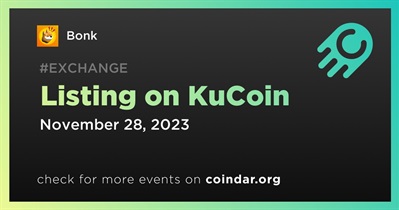 Bonk to Be Listed on KuCoin on November 28th