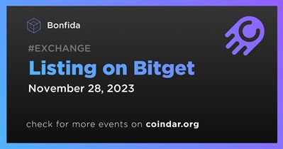 Bonfida to Be Listed on Bitget on November 28th