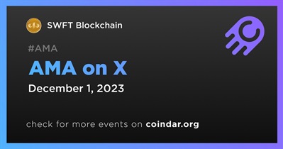SWFT Blockchain to Hold AMA on X on December 1st