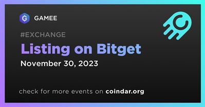 GAMEE to Be Listed on Bitget on November 30th