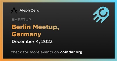 Aleph Zero to Host Meetup in Berlin on December 4th