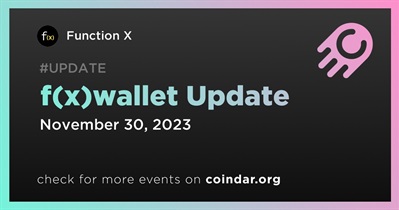 Function X to Release f(x)wallet Update on November 30th