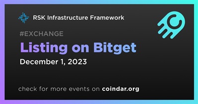 RSK Infrastructure Framework to Be Listed on Bitget on December 1st