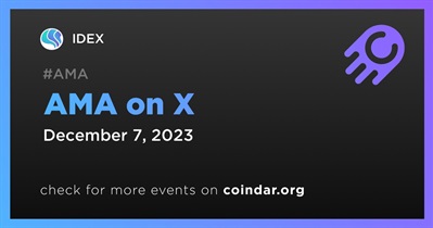IDEX to Hold AMA on X on December 7th
