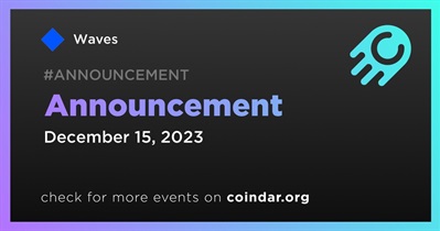 Waves to Make Announcement on December 15th