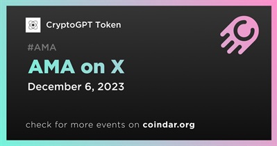 CryptoGPT Token to Hold AMA on X on December 6th