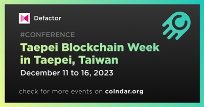 Taepei, Tayvan&#39;da Taepei Blockchain Haftası