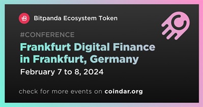 Bitpanda Ecosystem Token to Participate in Frankfurt Digital Finance in Frankfurt