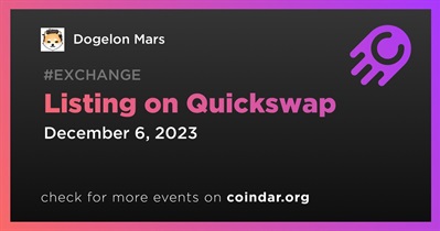 Dogelon Mars to Be Listed on Quickswap on December 6th