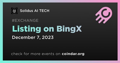 Solidus AI TECH to Be Listed on BingX on December 7th