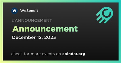 WeSendit to Make Announcement on December 12th