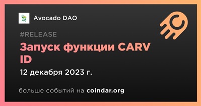 Avocado DAO запустит функцию CARV ID 12 декабря