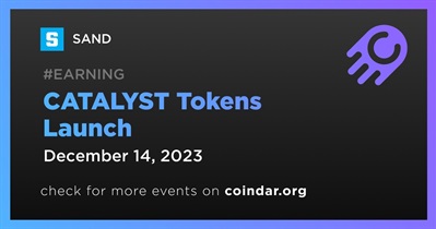 SAND to Launch CATALYST Tokens on December 14th