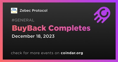 Zebec Protocol to Complete BuyBack on December 18th