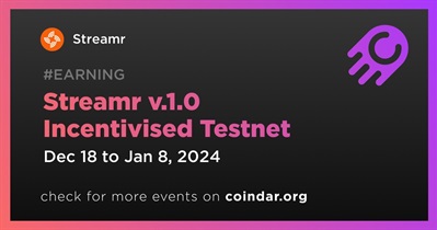 Streamr v.1.0 Testnet incentivado
